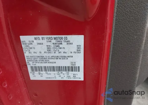 2009 Ford F-150 Fx4/Lariat/Xl/Xlt from USA, damaged, VIN 1FTPX14V39FA00235